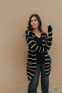 Cozy And Chic Striped Cardigan