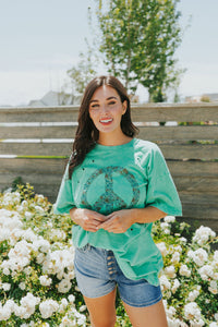 Peace Sign Evergreen Graphic Tee