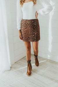 All Seasons Leopard Skirt