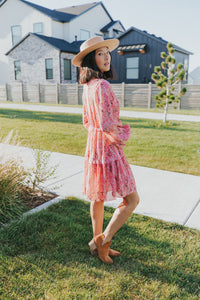 Feeling Fun Floral Bubble Sleeve Dress
