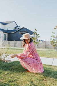 Feeling Fun Floral Bubble Sleeve Dress