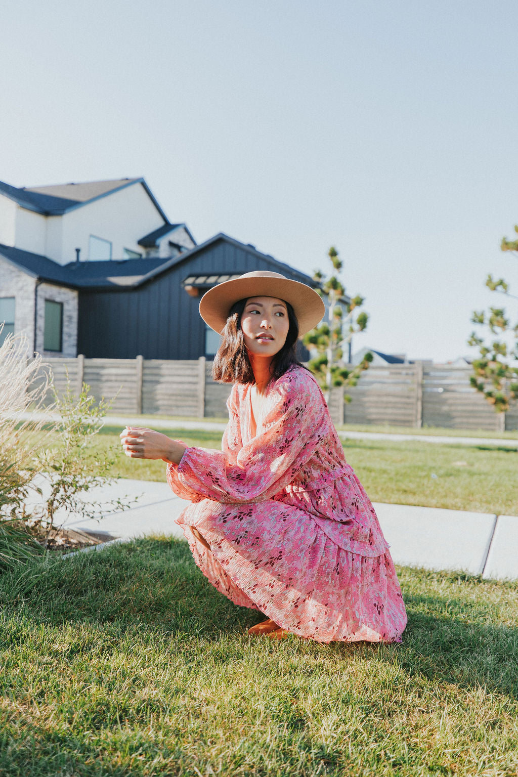 Feeling Fun Floral Bubble Sleeve Dress