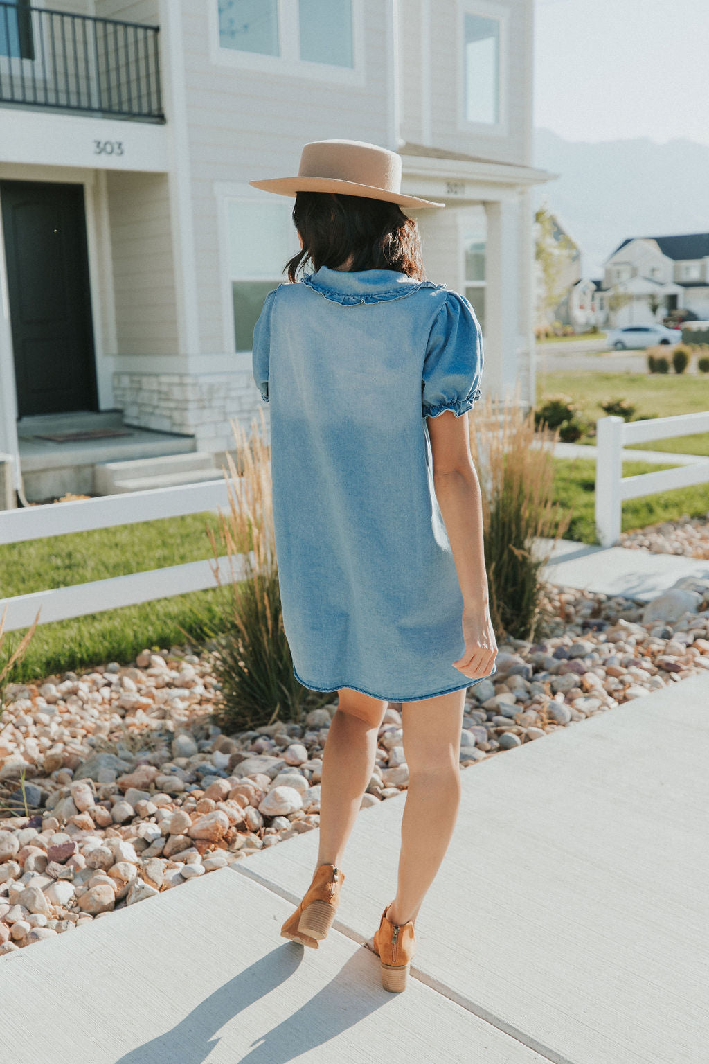 Reach Out Denim Dress