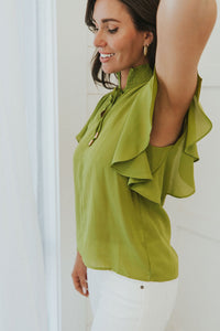It's All True Ruffle Sleeve Top