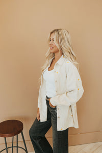 Here For Fun Button Up Top