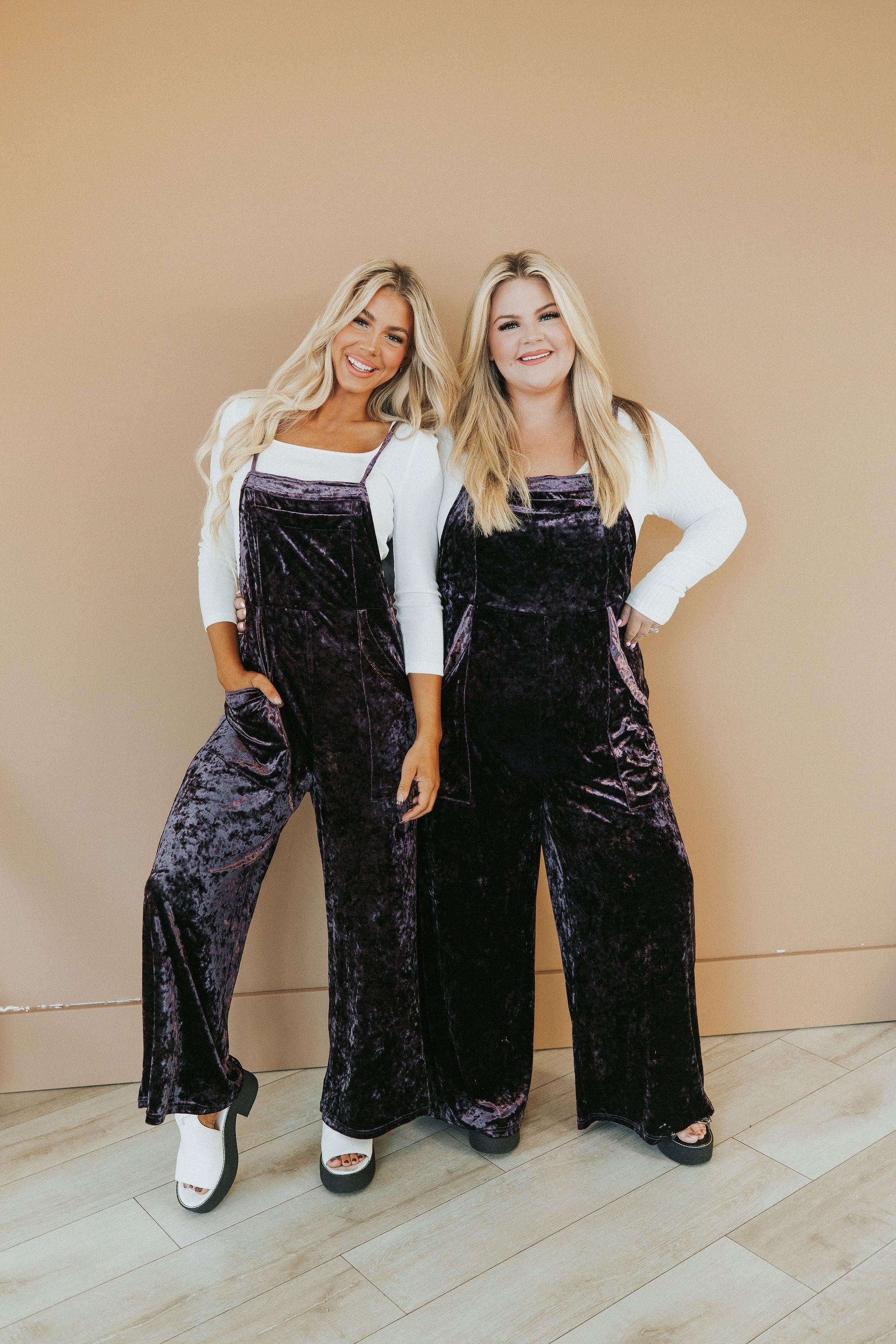 All Figured Out Velvet Jumpsuit