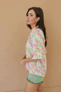 Ease On By V-Neck Top