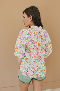 Ease On By V-Neck Top