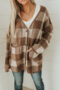 Make Your Day Checkered Cardigan
