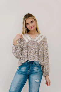 Keep A Look Out Floral Top