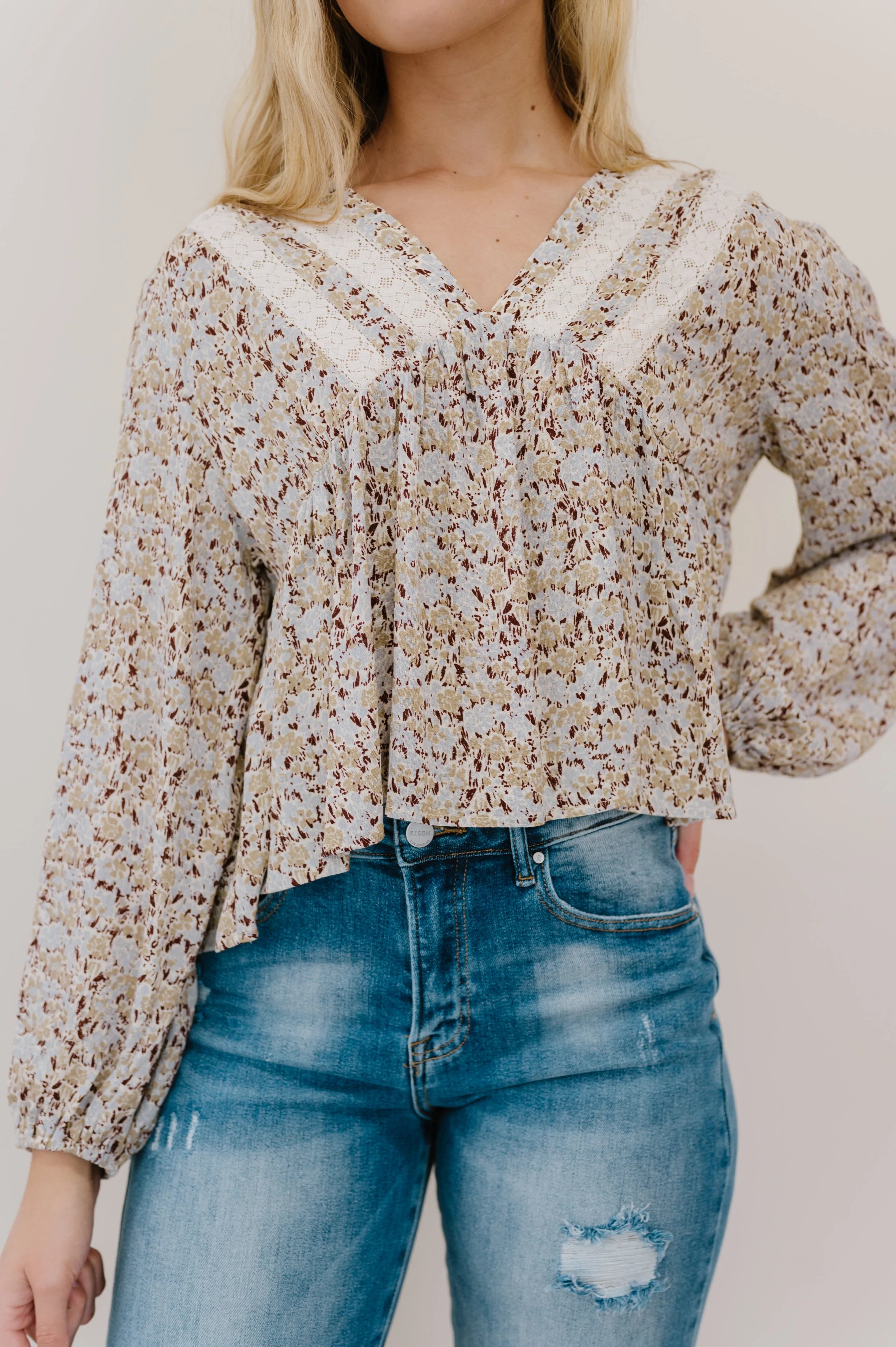 Keep A Look Out Floral Top