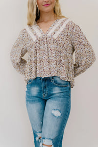 Keep A Look Out Floral Top