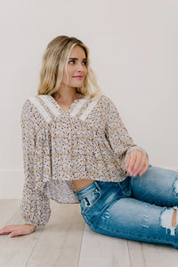 Keep A Look Out Floral Top