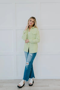 Second Nature Gingham Jacket