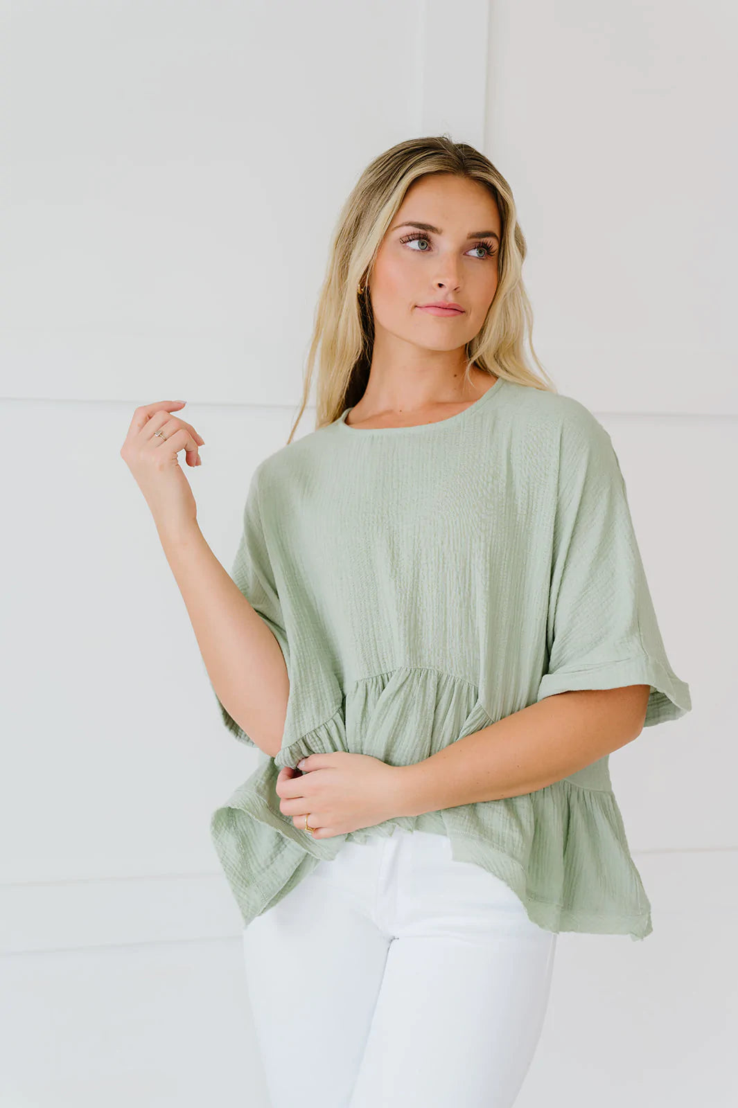 Out For The Day Babydoll Top