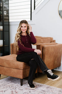 Perfectly Imperfect Henley Top