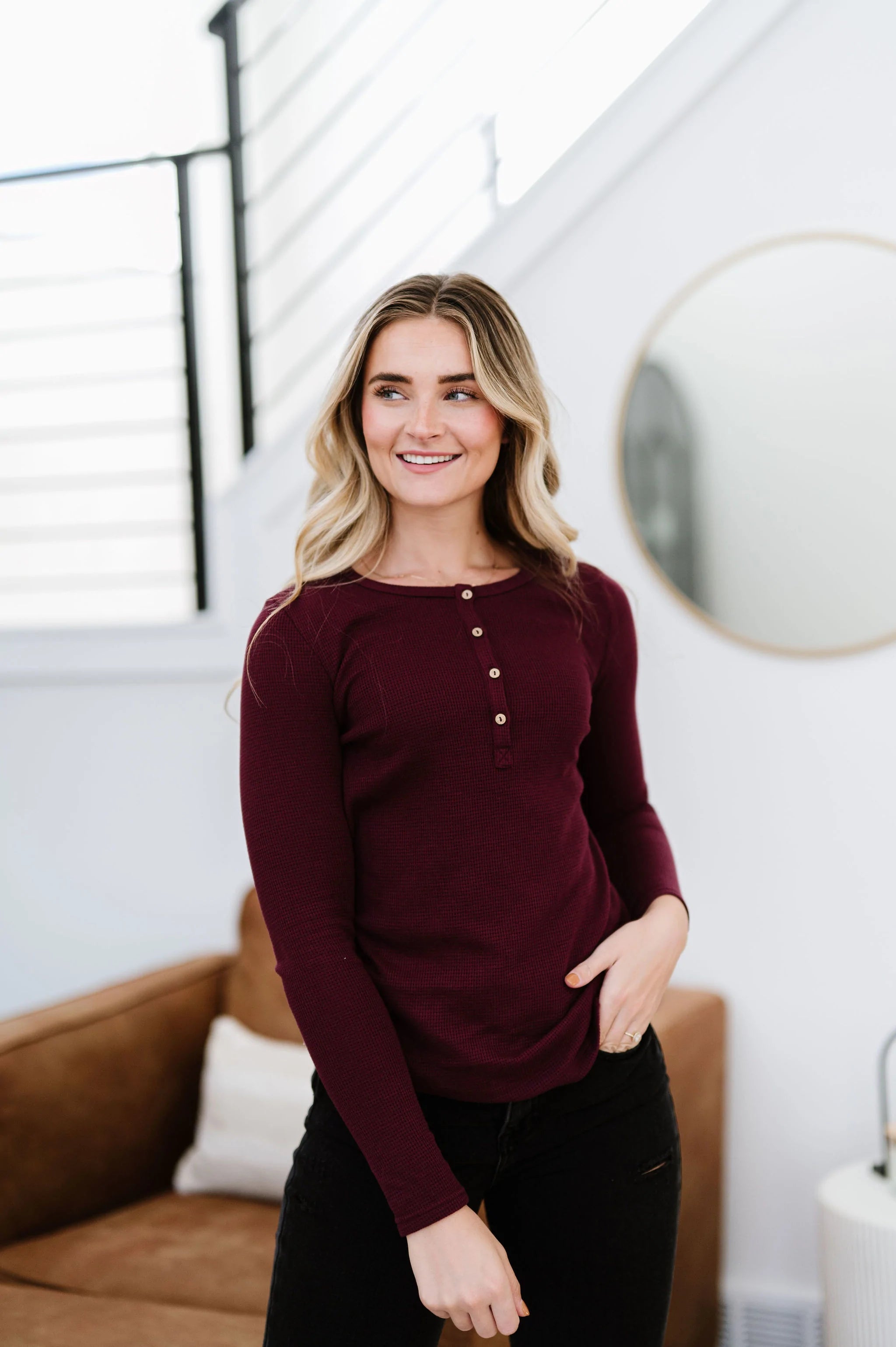 Perfectly Imperfect Henley Top