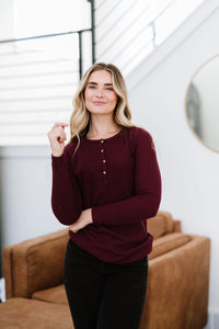 Perfectly Imperfect Henley Top