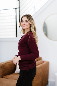Perfectly Imperfect Henley Top
