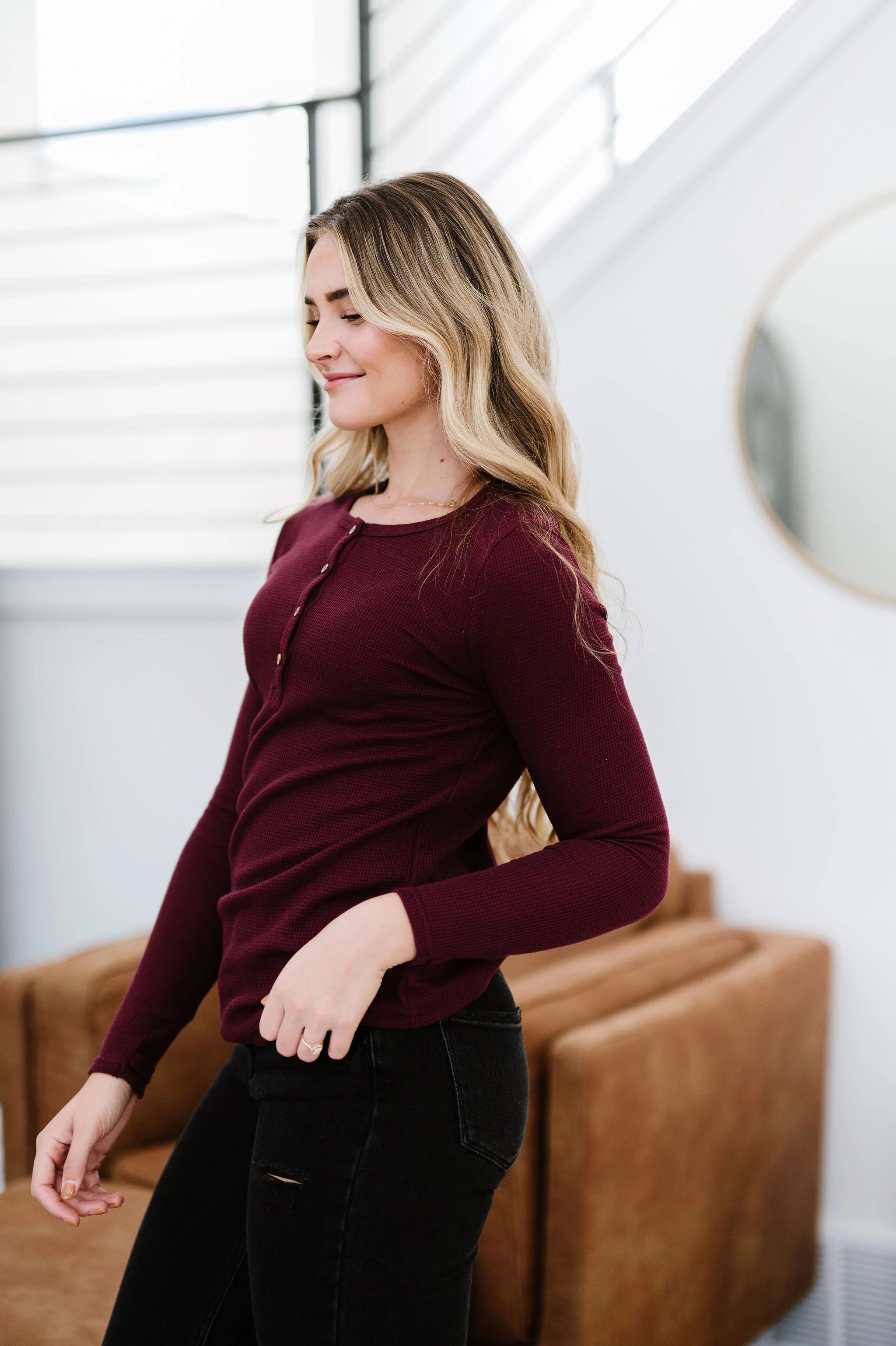 Perfectly Imperfect Henley Top
