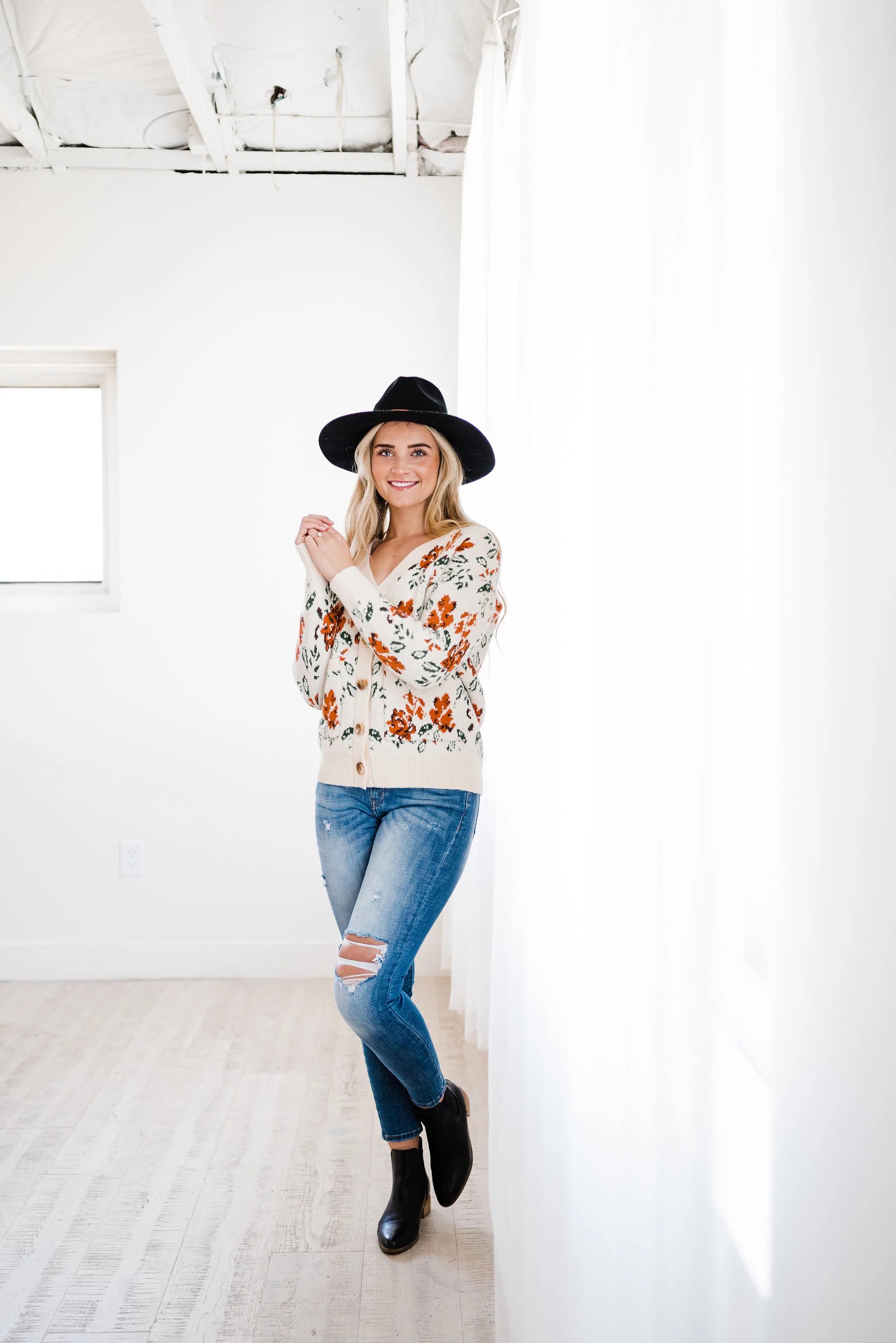 Floral Desires Open Cardigan