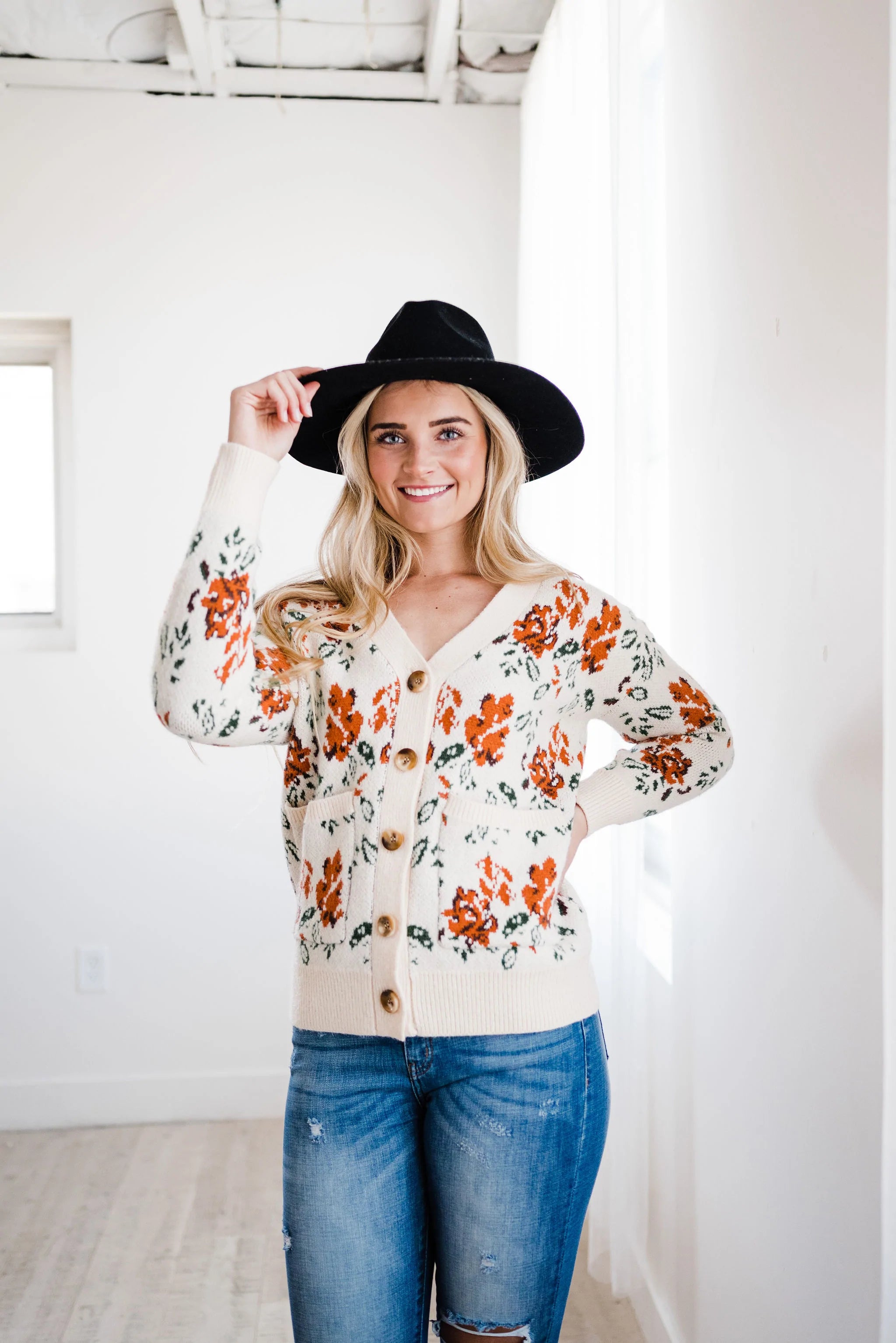 Floral Desires Open Cardigan