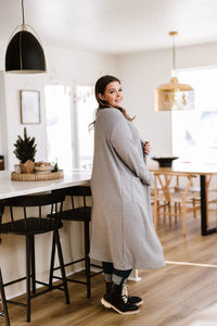 What You See Cardigan- Gray