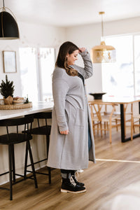What You See Cardigan- Gray