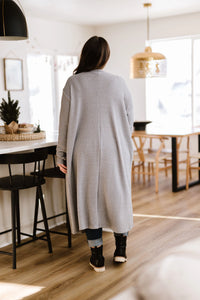 What You See Cardigan- Gray