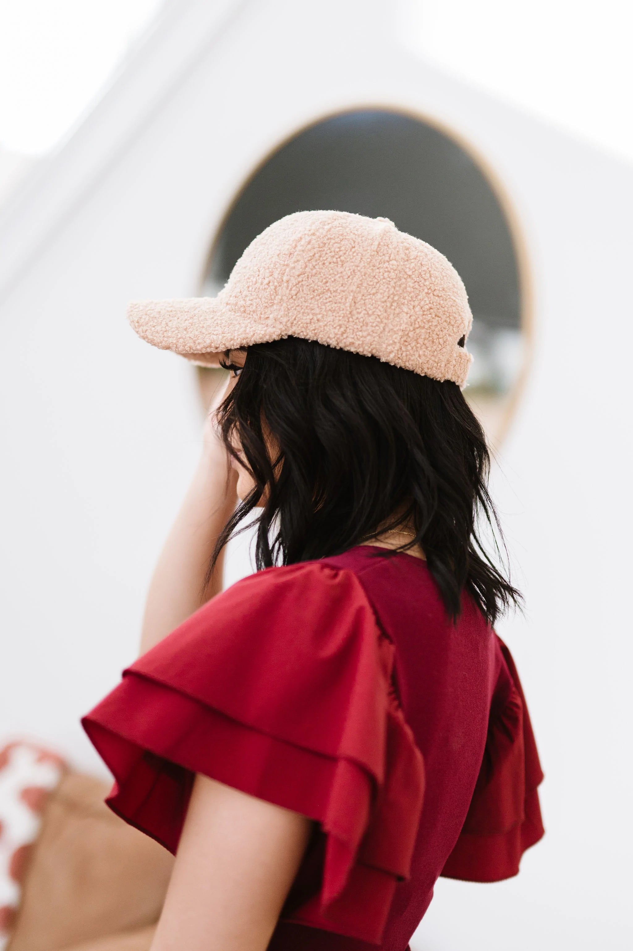 Out And About Boucle Cap - Tan