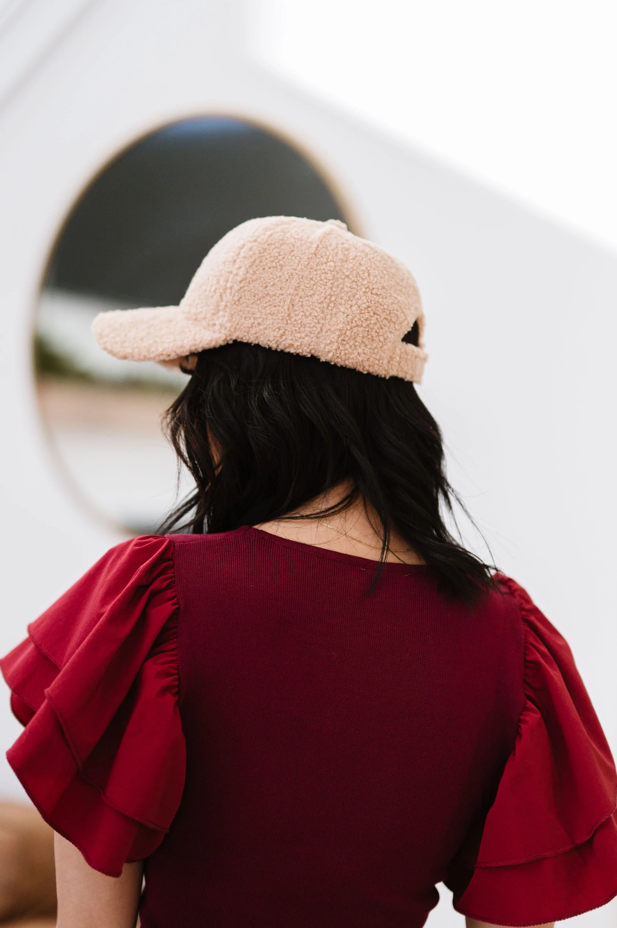 Out And About Boucle Cap - Tan