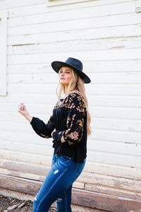 Carefree Feeling Embroidered Blouse