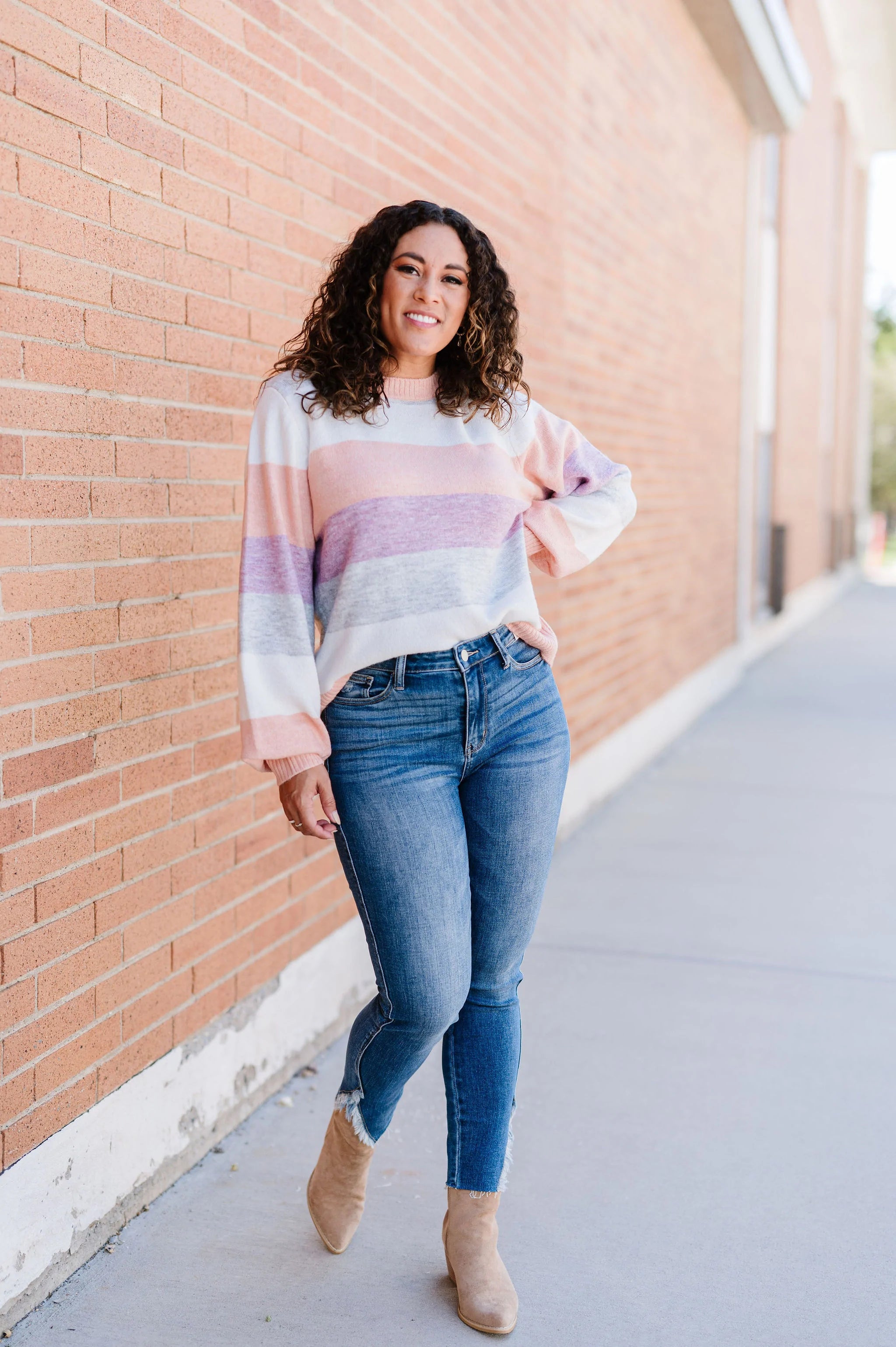 Let Me Love You Color Block Sweater