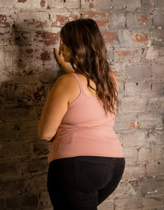 Spaghetti Strap Brami Tank in Black (RTS)