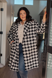 Monochromatic Moment Houndstooth Coat