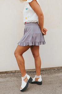 Boho Breeze Tiered Mini Skirt