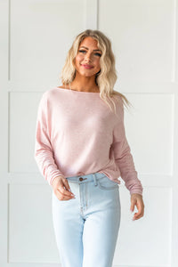 What A Beauty Drop Shoulder Top- Pink