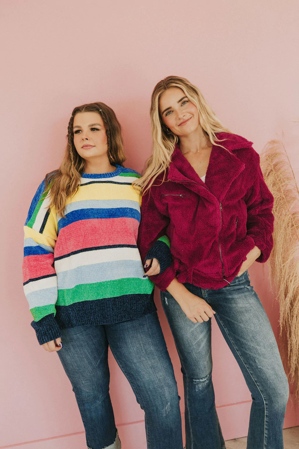You Should Be Here Color Block Sweater