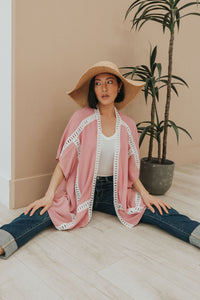 Come On Over Kimono - Pink