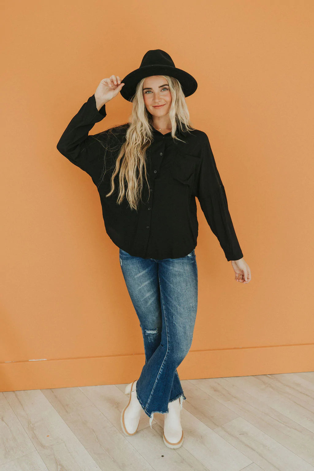 So Sophisticated Button-Up Top