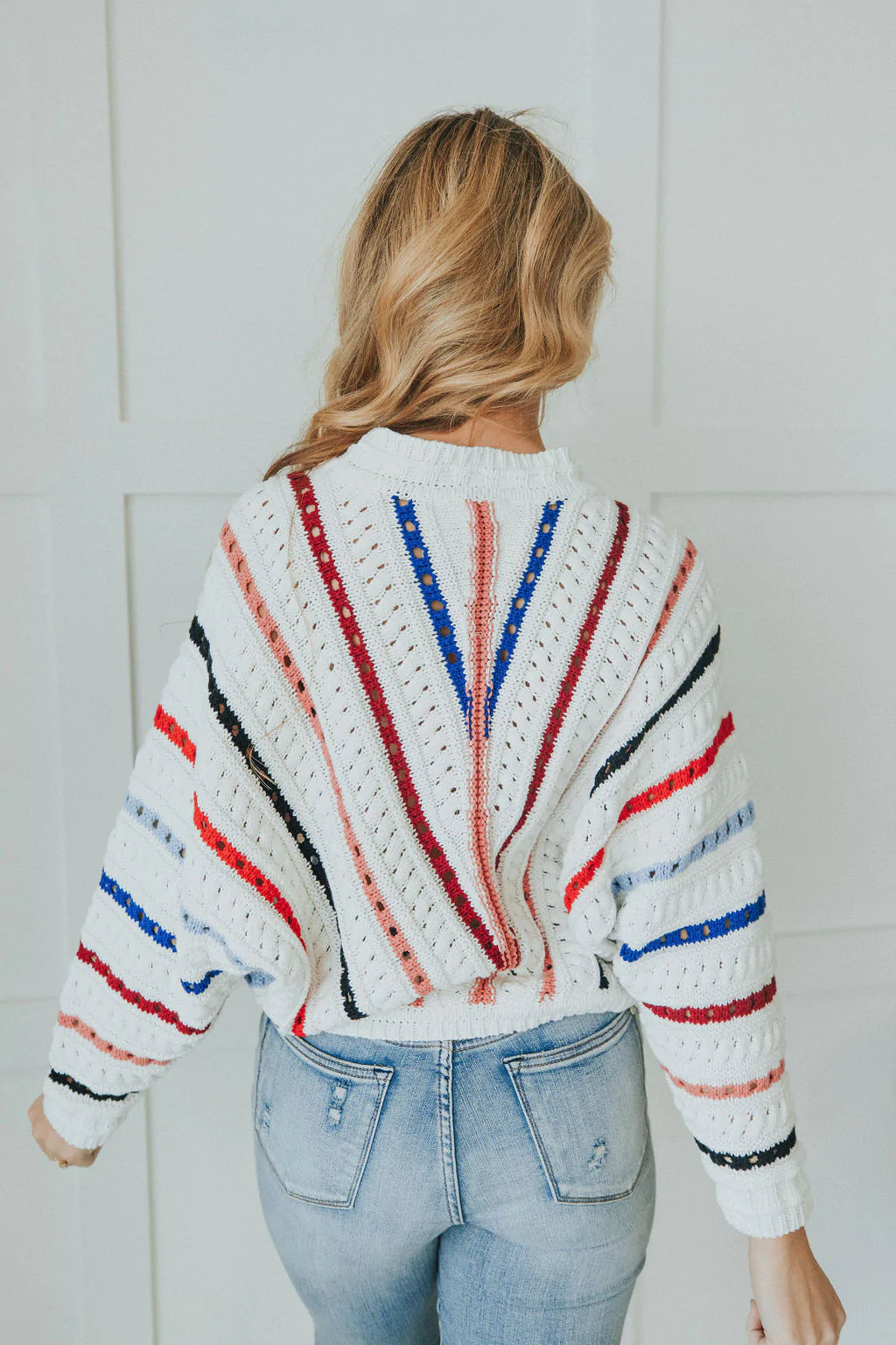 Feeling Fine Chevron Striped Sweater