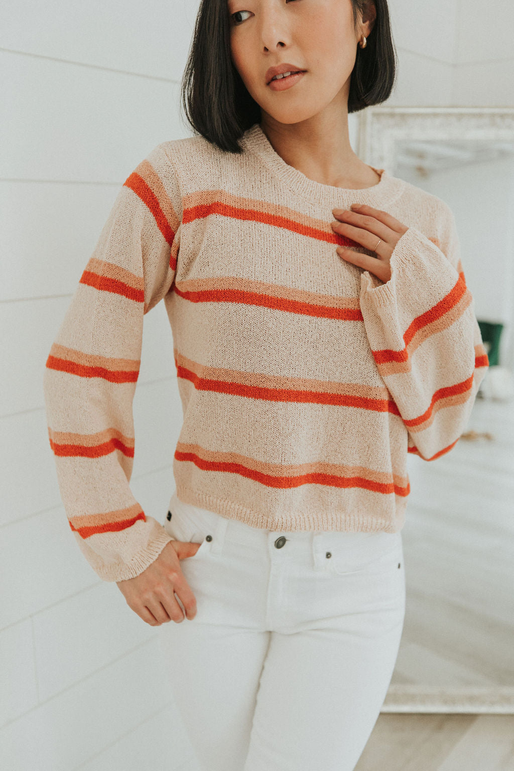 Think It Over Striped Sweater