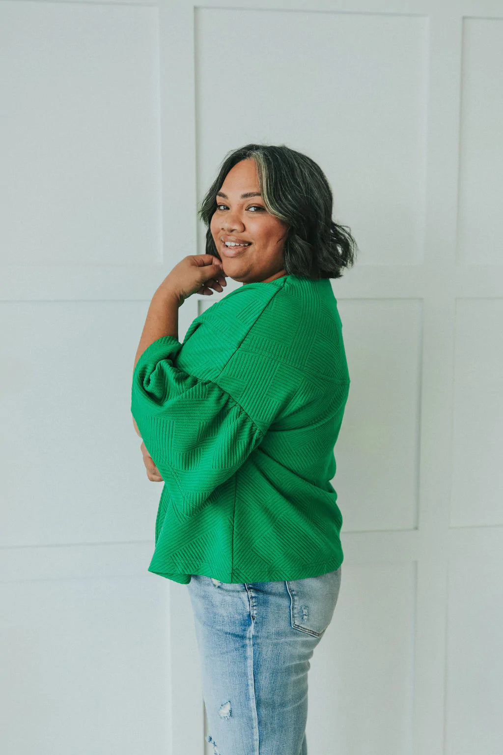 City Streets Ruffle Sleeve Jacket