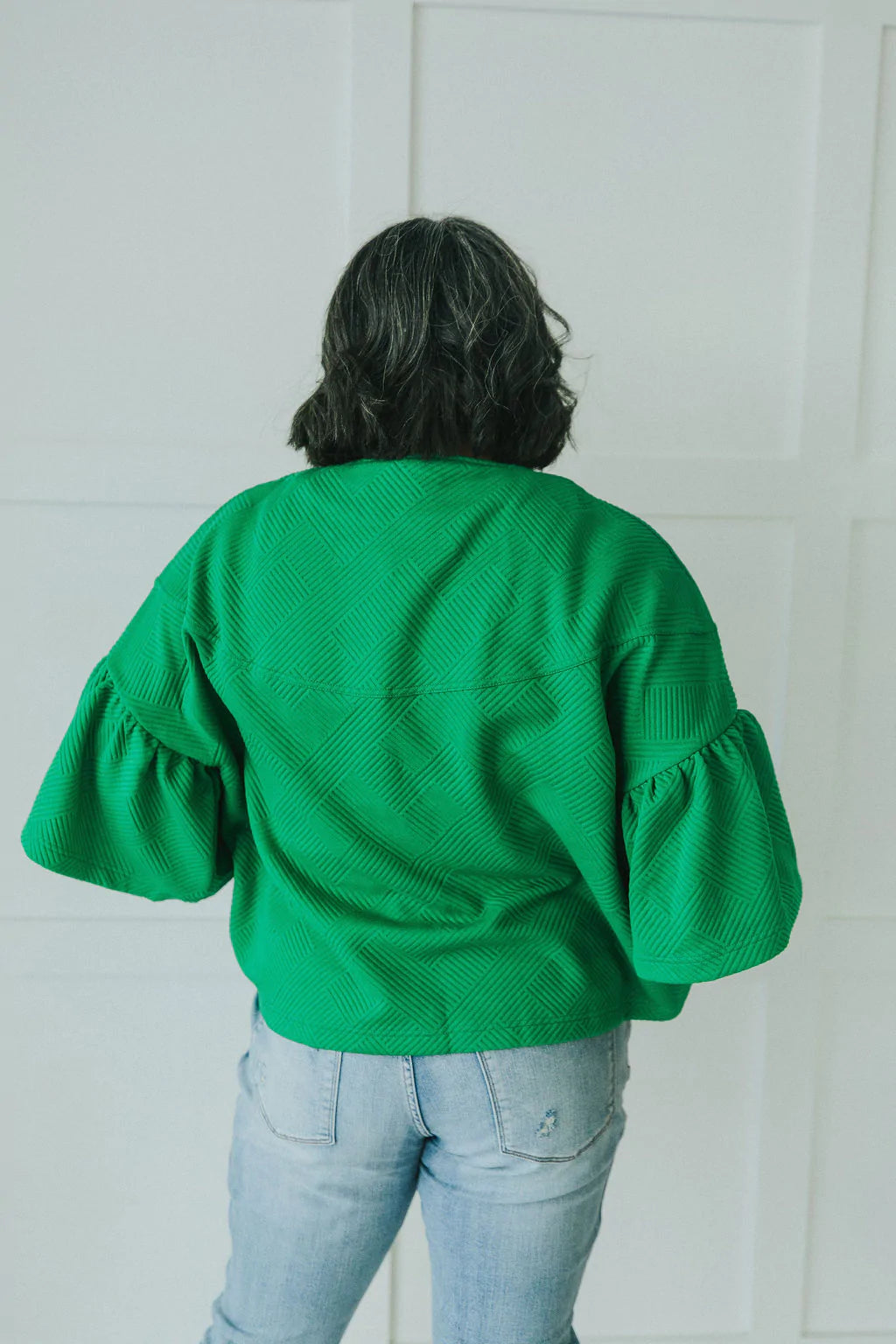 City Streets Ruffle Sleeve Jacket