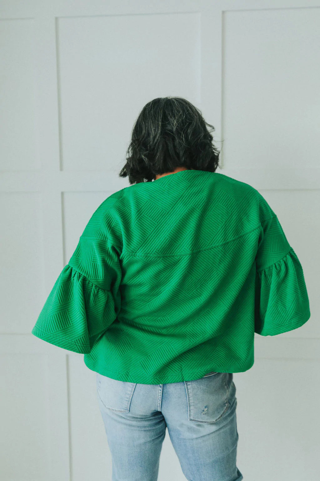 City Streets Ruffle Sleeve Jacket