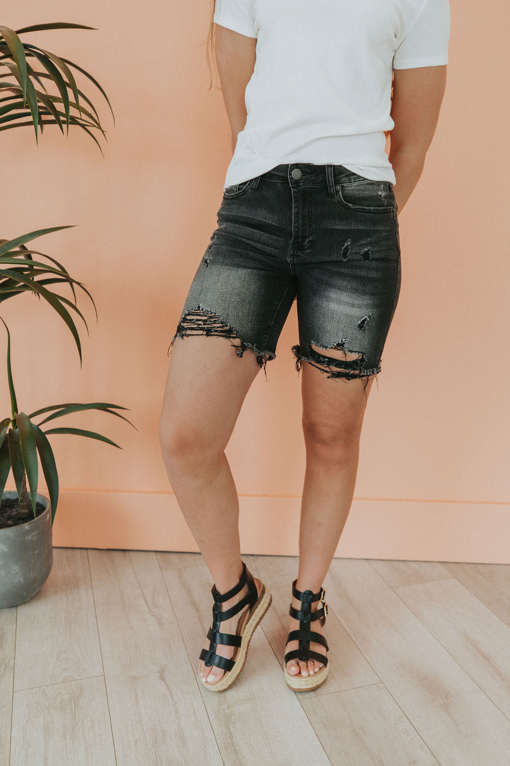 Summer Soul Distressed Shorts