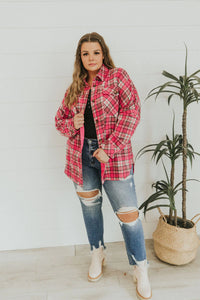 Near To Your Heart Plaid Top