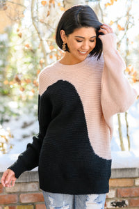 Speaks To My Heart Wave Knit Pullover