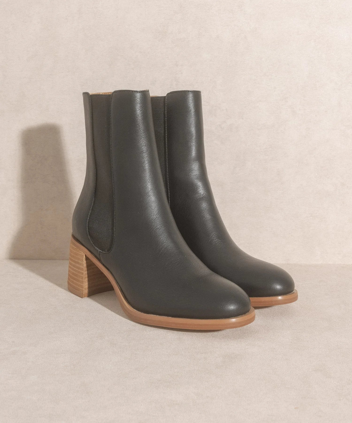 Cora Low Ankle Bootie- Black