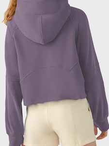 Half-Zip Long Sleeve Sports Hoodie